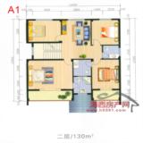 别墅Ａ1二层平面图