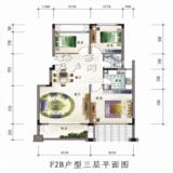 F2B户型3层平面图 